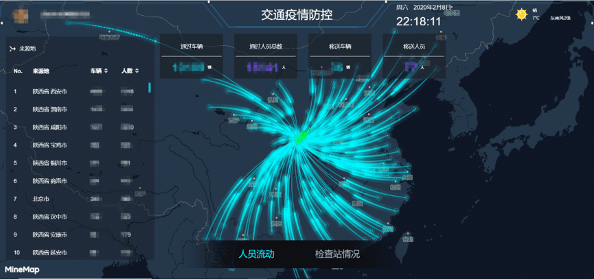 黄金城集团旗下世纪高通助力西安上线“交通疫情防控作战图”